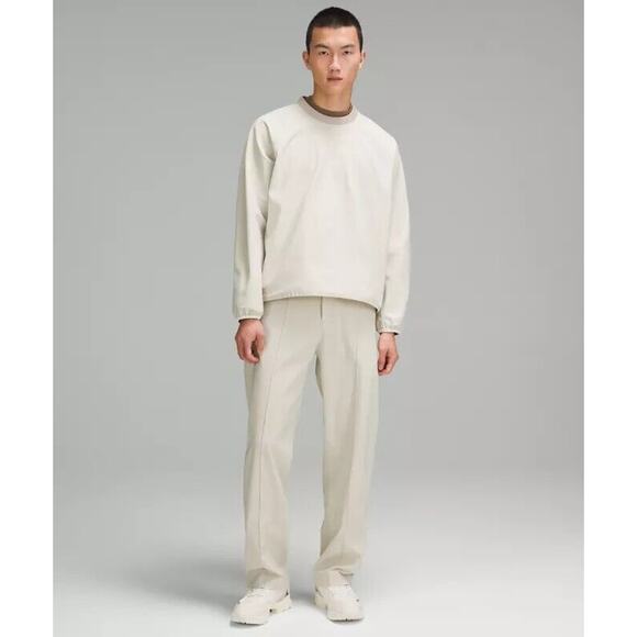 Lululemon lab Stretch Woven Trouser Wool Blend Pant Natural Ivory Size 36 - Picture 2 of 15